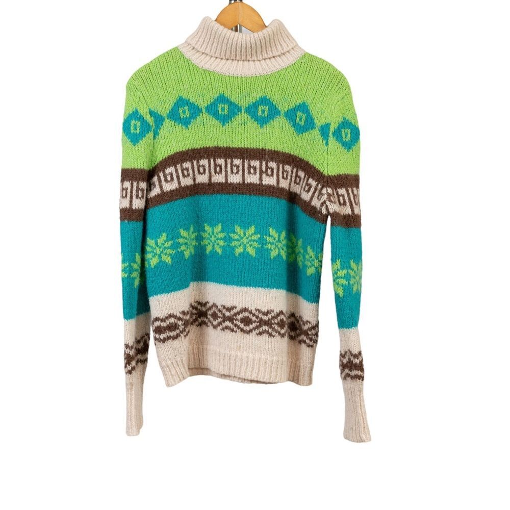 Vintage Old Navy multicolored turtleneck sweater size L